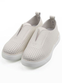 03-YE297-2 LT. BEIGE Туфли летние женские (натуральная кожа)