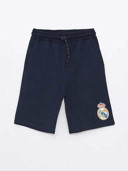 Beli Lastikli Real Madrid Bask?l? Erkek ?ocuk ?ort