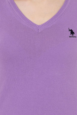 U. S. Polo Assn Женский сиреневый базовый свитер - U.s. polo assn фото 12