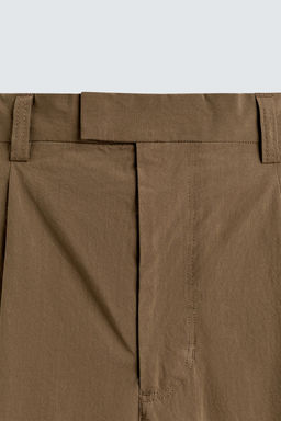 PANTAL?N T?CNICO WIDE FIT TRAJE / Camel claro - Zara фото 9