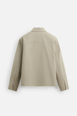 RELAXED FIT ZIP-UP OVERSHIRT - Zara фото 17
