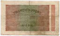 20000 марок 1923 года Германия