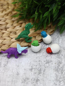 Ластики "Dino eggs", 5 шт. в наборе