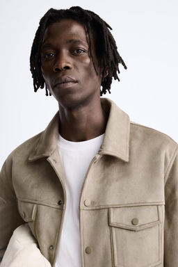 FAUX SUEDE JACKET - Zara фото 7