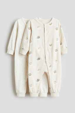 Pack de 2 pijamas enteros en algod?n