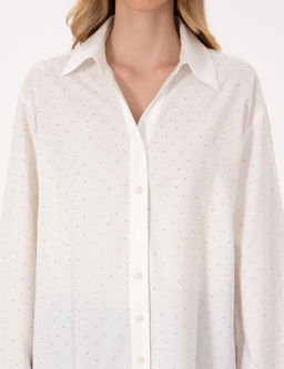 Beyaz Comfort Fit Uzun Kollu G_mlek - Pierre cardin фото 6