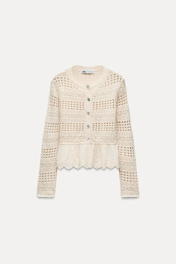 MATCHING POINTELLE KNIT CARDIGAN - Zara фото 5