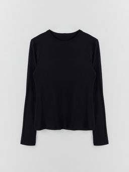 Джемпер женский черный прилегающего кроя - Mark formelle фото 4