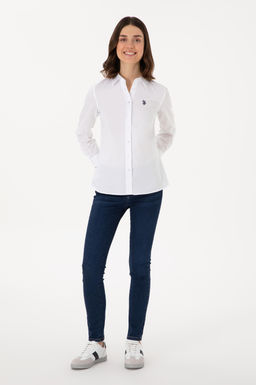 Kad_n Beyaz Uzun Kollu Basic G_mlek Sepette S_rpriz _ndirim - U.s. polo assn фото 4