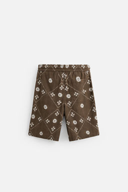 CONTRAST PRINT BERMUDA SHORTS - Zara фото 18
