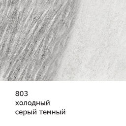 VISTA-ARTISTA Gallery VGWP Карандаш акварельный художественный заточенный 6 шт. 803 Холодный серый темный (Cold gray deep)