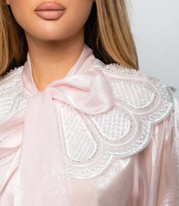 Блуза #КТ971, пудровый - Dommod фото 5