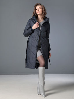 Пальто дем. т.синий