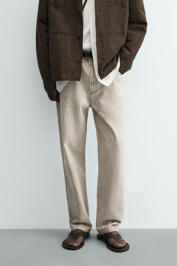 JEANS STRAIGHT ANKLE FIT ORIGINS / Gris claro - Zara фото 13
