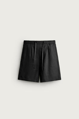 BERMUDA RELAXED FIT 100% LINO / Negro - Zara фото 11