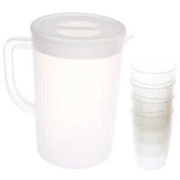 Кувшин пластиковый 2л "Прохлада" в наборе с 4-мя стаканами 200мл