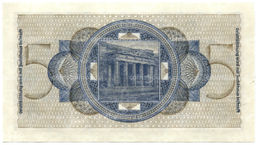 Банкнота 5 рейхсмарок 1940 года Германия (Для оккупированных территорий)