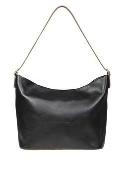 Сумка женская хобо натуральная кожа 48-206-1 цвет черный