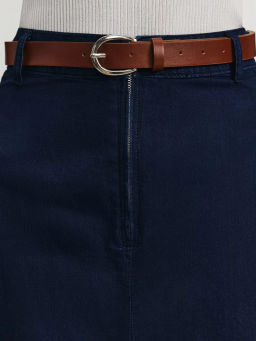 Джинсовая юбка с ремнем / Zarina фото 5