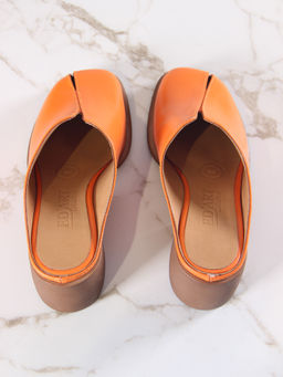 Сабо 5200.23663br.Оранжевый+коричневый