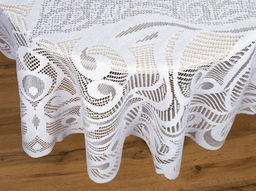 Скатерть декоративная Д220АБ/кор. 2775 бел.с яр-серым 2.50 м*1.60 м рис. Д220АБ