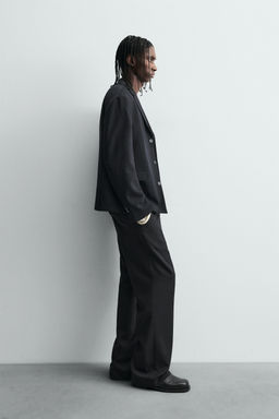 WOOL BLEND SUIT TROUSERS - Zara фото 4