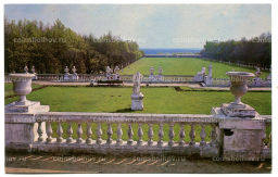 Открытка Архангельское .Террасы и партер парка.1780-1790-е. Архитектор Г.Тромбаро