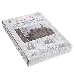 Постельное белье, комплект 2-х спальный "Записки любимой" 4 предмета: пододеяльник 175х215см, евро-простыня 220х240см, 2 наволочки 70х70см с клапаном-запахом, полисатин "Премиум SP" 85г/м2, упаковка "классическая" ПВХ 32х41см, "Домашняя мода" (Россия