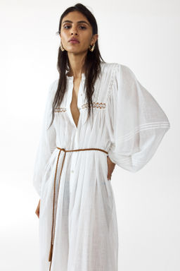 Vestido t?nica oversize con cintur?n de anudar - H&m фото 2