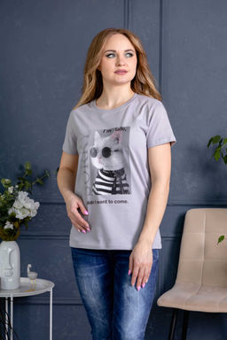 Футболка Алина (Кот в тельняшке) 3-541е