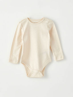 Bisiklet Yaka Uzun Kollu Basic K?z Bebek ??t??tl? Body 5li - Waikiki фото 3