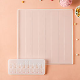 Набор молдов Доляна Шахматы, силикон, 2 предмета: доска 31?1 см, фигуры 20,5?8,5?1 см  фото 3