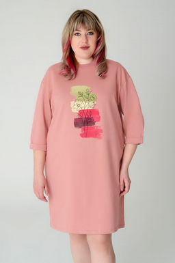 Арт. 8301 Платье 50-58 5 (шт) Цвет:пудра