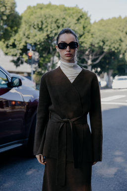 BELTED KNIT CARDIGAN - Zara фото 10