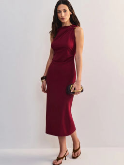 Платье длины миди с брошью ZR2605022923-77 / Zarina