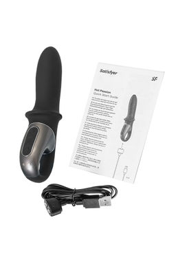 Анальный вибратор Satisfyer Hot Passion Connect App, силикон, черный  фото 8