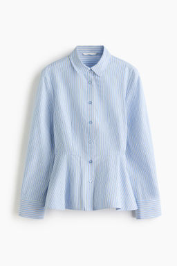 Camisa de algod?n con peplum - H&m фото 2