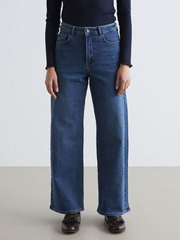 Wideleg Kad?n Jean Pantolon