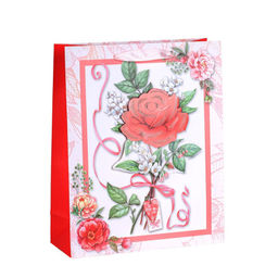 Цена за 12 шт. Пакет подарочный 23,5х19,5х8 / 1199S /уп 12/720/Цветы - Галеонтрейд фото 3