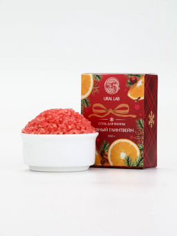 Соль для ванны, 100 г, с ароматом пряного глинтвейна, URAL LAB