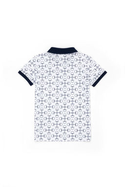 U. S. Polo Assn Белая футболка с воротником-поло для мальчика - U.s. polo assn фото 3