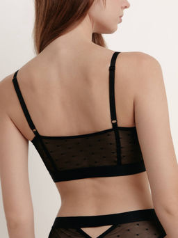 CONTE MESH&DOTS LBE 2299 Бюстье в мелкую сетку с рисунком точки black - Conte elegant фото 3