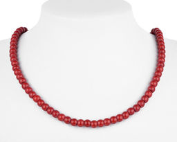 Бусы, коралл шар 6 , 0 губчатый красный Индонезия, КА-0010