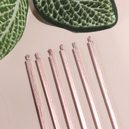 Набор свечей в торт, 6 штук Розовый металлик, 15 см - Страна карнавалия фото 4