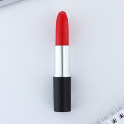 Ручка прикол шариковая помада С праздником весны. 8 марта, на подложке