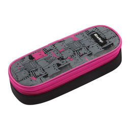 Пенал корпусный 1 отд. Berlingo "Happy Cats", 220*90*45 (PF-EX-1104) полиэстер