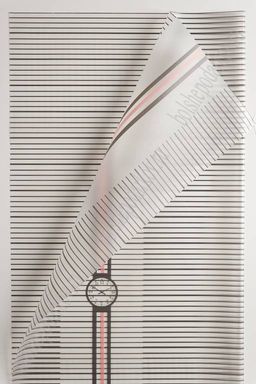 Пленка матовая для цветов 58*58 см "Полоска-часы" (20 шт) SF-2348, темно-серый