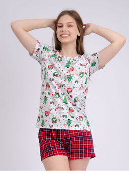 Пижама/домашний костюм ДК-308-клетка