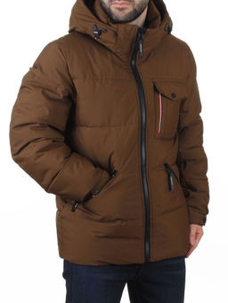 6393 BROWN Куртка мужская зимняя (200 гр. холлофайбер)