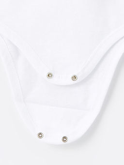 Kare Yaka K?z Bebek ??t??tl? Bodysuit 3l?